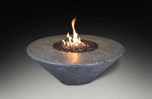 Grand Canyon 48" x 48" Olympus Round Grey Natural Gas Fire Pit Table