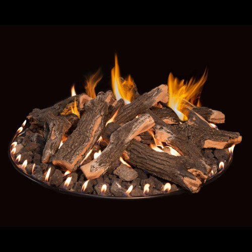 Grand Canyon 18" Round Flat Fire Pit Liquid Propane Stack Logs Not Included