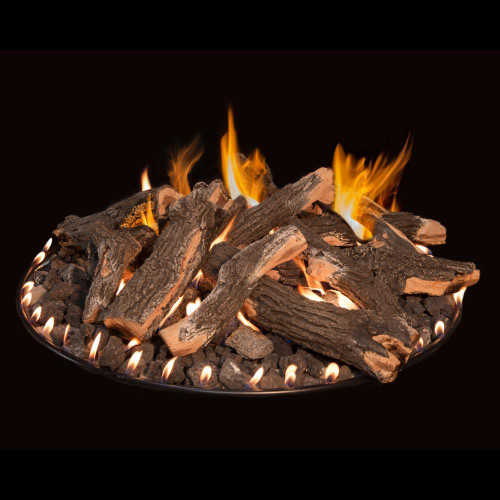 Grand Canyon 18" Round Flat Fire Pit WBECS Propane Stack Logs Not Included