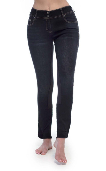 Good Rider Womens Full Seat Indigo Denim Equestrian Jean Size 36L