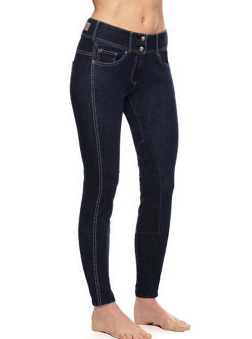 Good Rider Womens Full Seat Blue/Indigo Denim Vogue Jean Size 28L