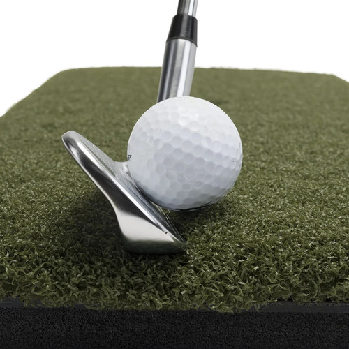 Spornia Golf ProStrike Chipping Hitting Practice Mat 5' x 5' With 4 PK Tee Claw Training Aid