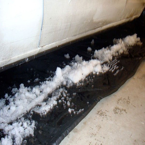 Rhino Shelter Floor Pocket Bordered Garage Floor Kit Oval Black  8' x 18' Oval