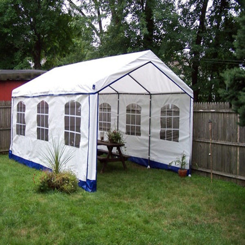 Rhino Shelter Party Tent House Style Cover & Panels, White 14'Wx20'Lx9'H