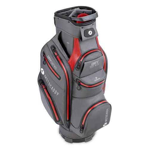 Motocaddy Dry-Series Golf Cart Charcoal and Red Bag