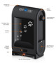 NEW Eyevac EVPRO-PB 1400 Watt Touchless Auto Pet Stationary Black Vacuum