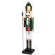 5 Ft. Giant Classic Green Wood Holiday Nutcracker with Scepter