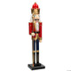 3 Ft. Large Classic Red Wood Holiday Nutcracker with Scepter