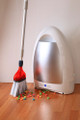 EyeVac Home Touchless Vacuum Automatic Dustpan - Great for Sweeping Pet Hair Food Dirt Kitchen - Fast & Powerful, Corded Canister Vacuum, Bagless, Automatic Sensors, 1000 Watt (White)