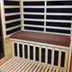 Bluewave Seat Cushion for 2-person Sauna Brown
