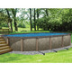 Bluewave Riviera 15'X30' Oval 54" Deep Hybrid Swimming Pool With 8" Top Rail