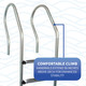 Bluewave Premium Ss Reverse Bend In-Pool Ladder For Above Ground Pools