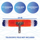Bluewave Brush Around 360-Degree Wall And Floor Swimming Pool Cleaning Brush