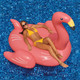 Bluewave Giant Pink Flamingo 78-In Inflatable PVC Ride-On Pool Toy