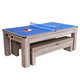 Bluewave Driftwood 7-Ft Air Hockey Table Combo Set W/Benches