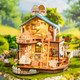 HRP Robotime Puppy'S Cozy Villa Diy Miniature House