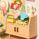 HRP Robotime Blooming Tea Garden Diy Plastic Miniature House