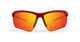 New Epoch Eyewear 7 Shatterproof Polycarbonate Red Frameed Red Lenses Sunglasses