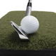 Spornia Golf ProStrike Chipping Hitting Practice Mat 5' x 5' With 4 PK Tee Claw Training Aid