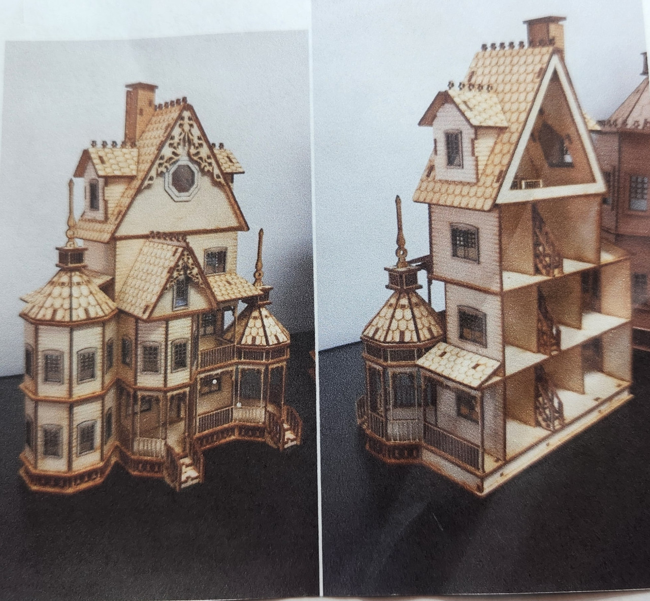 1/48 Scale Ashley Gothic Dollhouse Kit- Milled Siding - Grandpa's