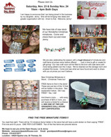 CHRISTMAS OPEN HOUSE NOVEMBER 23 & 24