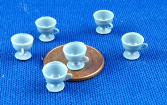 Set of 6 Blue Cups