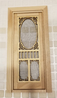 Fancy Screen Door with Threshold