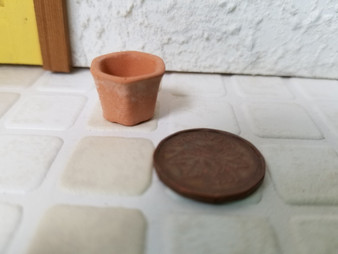 Small Hexagon Clay Planter