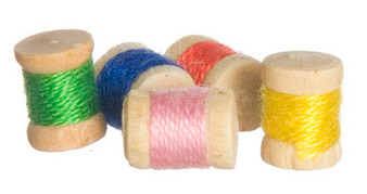 Miniature Spools of Thread - 5 pcs.