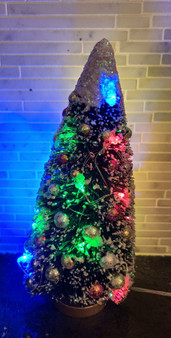 Miniature Christmas Tree with Working Lights