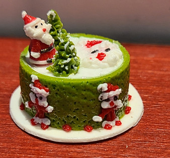 1/12 Scale Fancy Decorated Cake -Christmas 3D Cake