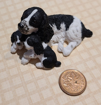 1/12 Scale Dog with Puppies