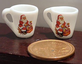 Miniature Mugs - Santa with Bag of Toys NOTE:  MUGS ARE NOW GRAY