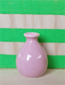 1/12 Scale Pink Porcelain Vase - 1 1/8" High