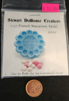 1/12 Scale French Macaroon Mold - by Stewart Dollhouse Creations