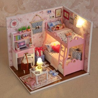 Pink Bunk Bed Bedroom Kit