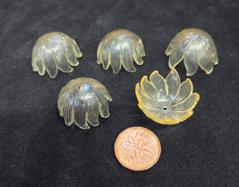 AB26-134 - 1/12 Scale - Set of 5 Acrylic Lamp Shades - Can Be Painted with Alcohol Based Markers, As Pictured