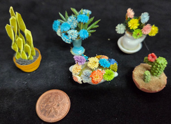 AB26-164- 1/12 Scale - Handcrafted Quilled Flowers & Plants - GROUP 2 - "PL" 