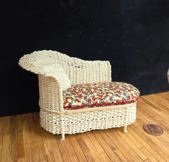 AB26-178 - 1/12 Scale - Wicker Chaise - "PL"