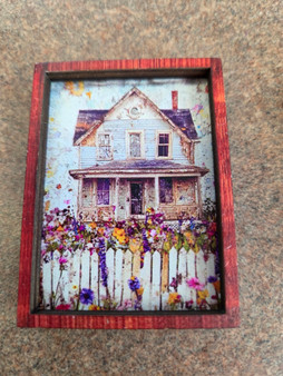 1/12 Scale Wall Art - House with Picket Fence