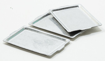 1/12 Scale Aluminum Cookie Baking Sheet - 3 per Pkg.