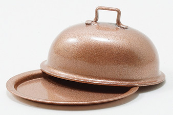1/12 Scale Copper Oval Platter with Lid