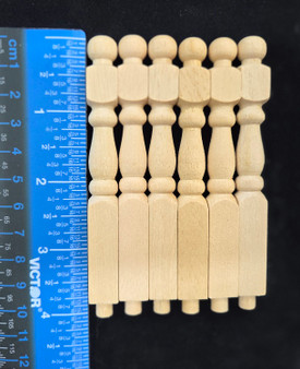 1/12 Scale Newel Posts - Pkg of 6 