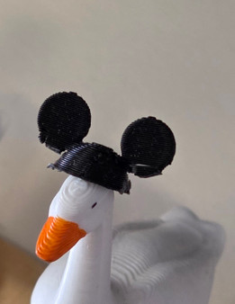 1/12 Scale Porch Goose Mouse Ears Hat (Goose Sold Separately)