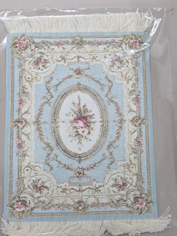 1/12 Scale Carpet - Light Blue & Pink - 7" x 9"