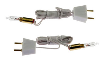 Screwbase Sockets with Candleflame Bulbs (2)