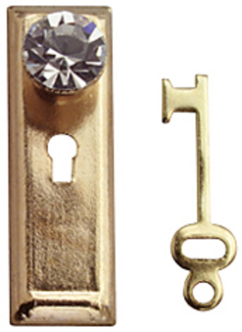 Crystal Door Knobs - Set of 2 with keys