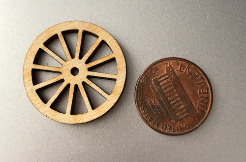 1" Wooden Wheel