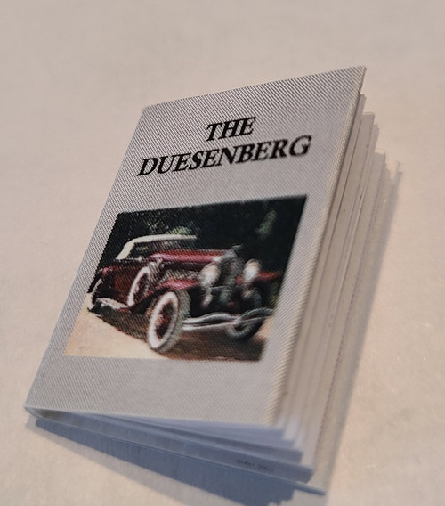 Miniature Book, "The Duesenberg"
