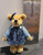 Miniature  Teddy Bear - Girl in Blue Dress